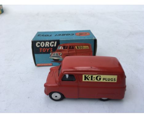A boxed Corgi Toys Bedford 12cxt van K.L.G. Plugs No 403 M in blue Corgi box