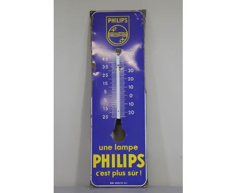 France Philips Thermometer - Sizes: H960MM L295MM - Weight (K): 2,1kg - Condition: After checking â€“ wear/worn/patina of use