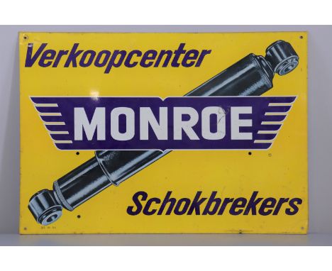 Belgium plaque Monroe 1966 - Sizes: H350MM L500MM - Weight (K): 0,4kg - Condition: at first glance - good condition - no rest