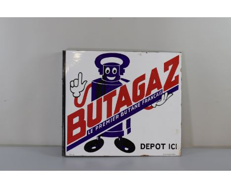 Butagaz - Sizes: H: 450 mm L: 510 mm - Weight (K): 3,46kg - Condition: After checking â€“ wear/worn/patina of use- no restora