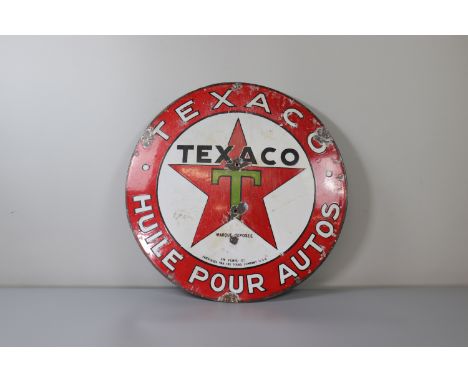 France - Texaco Domed - Sizes: D =580mm - Weight (K): 3,42kg - Condition: After checking â€“ wear/worn/patina of use- no rest
