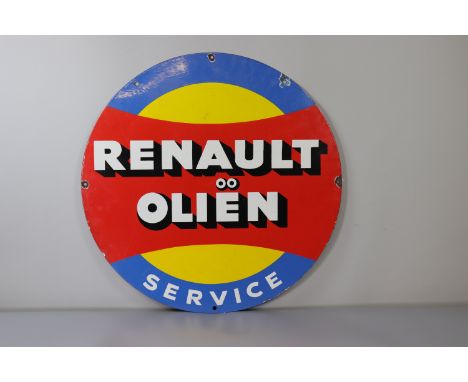 B. Koekelberg - Renault Olien round - 1962 - Sizes: D =650mm - Weight (K): 3,6kg - Condition: After checking â€“ wear/worn/pa