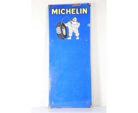 France - Michelin enamel - 1960 - Sizes: H830mm L340mm - Weight (K): 2,8kg - Condition: After checking â€“ wear/worn/patina o