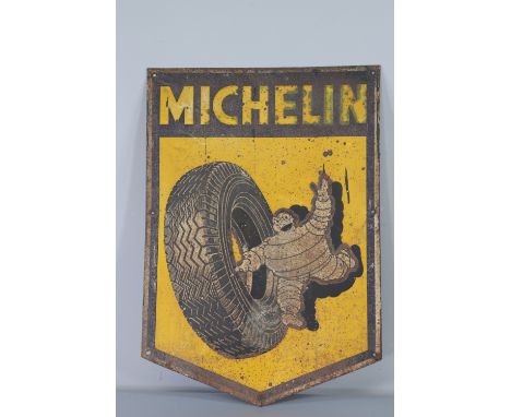 Belgium - Michelin FAGNON Stamped plaque metal 1949 - Sizes: H490MM L340MM - Weight (K): 0,43kg - Condition: After checking â