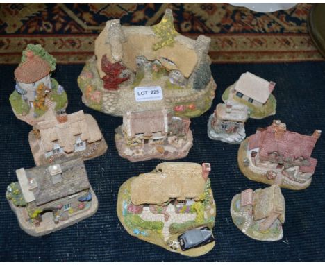 A collection of&nbsp; "Lilliput Lane" and other model cottages includes "Heavenly Gate" 10 cottages&nbsp;