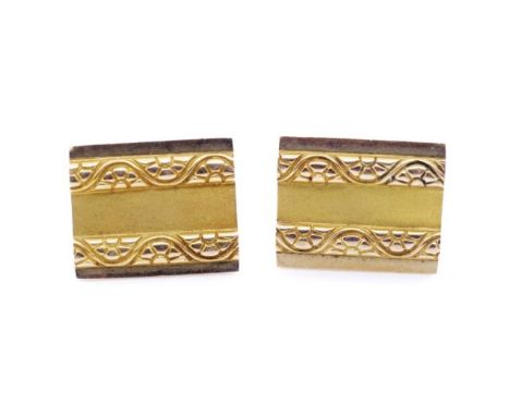 Vintage Australian 9ct yellow gold cufflinks marked 9ct Rodd. With wing backs  Approx weight 12.7 grams