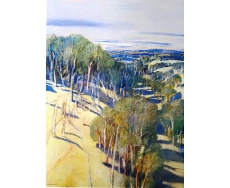 Michael Shannon (1927-1993) 'Heathcote' 'Landscape,' 1984, framed print, signed in print lower left, (from the collection of 