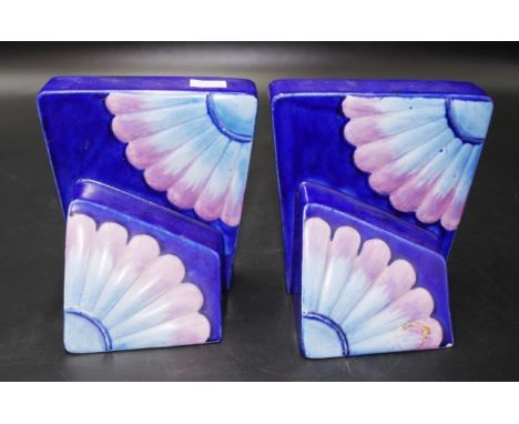 Pair of Art deco Carlton ware bookends height 13cm approx (repaired)