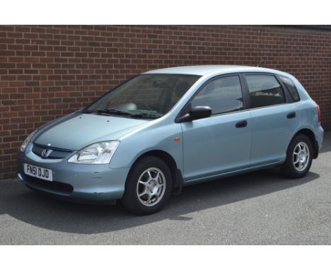 A Honda Civic Max five door hatchback, 1396cc petrol engine, five speed manual gear box, registration number FN51 DJD, 22304 