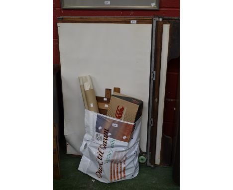 Professional draftsman's equipment - a large Dargue Brothers Simplon drawing board; a small desk top drawing board; a quantit