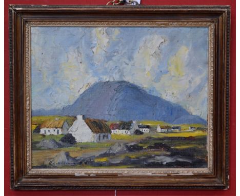 K C MckeownIrish Cottagessigned, oil on board, 28cm x 35cm