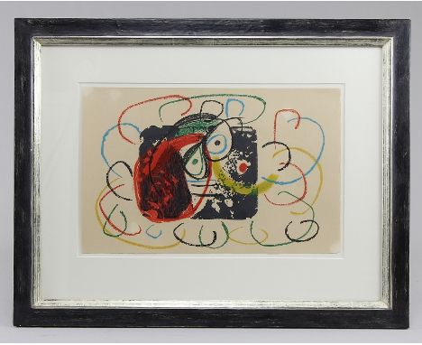 Miro, Joan (Barcelona 1893 - 1988 Palma de Mallorca)Farblithographie "M.1021" (Blatt 20) aus der Serie "Le enfance d´Ubu" auf