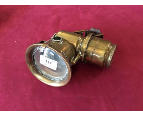 A brass carbide cycle lamp 