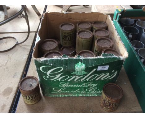 A box of old "Wilkinson Brilliant Blaxton" blacking paste