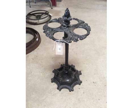 A cast iron stick stand