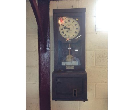 A Gledhill-Brook time recording clock and accessories