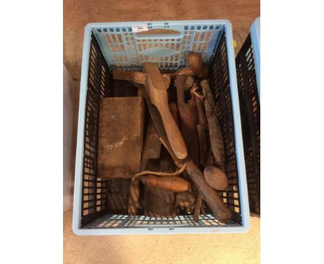 A box of various old tools
