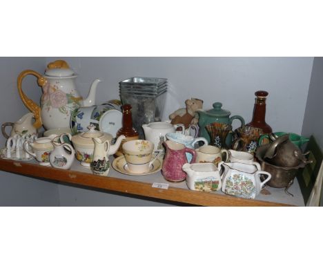 Assorted china (one shelf)