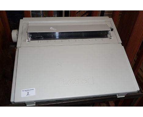 A Brother AX-110 electronic typewriter 