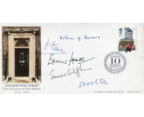 BRITISH PRIME MINISTERS: A good First Day Cover commemorating the official residence of British Prime Ministers and featuring