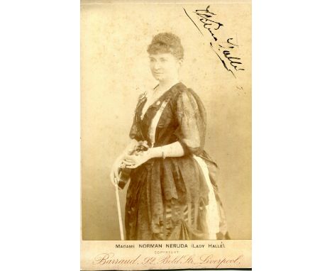 CLASSICAL MUSIC: Charles Halle (1819-1895) German Pianist and Conductor, founder of the Halle Orchestra. Vintage signed sepia