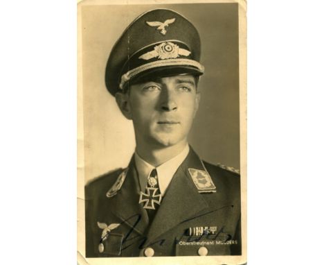 MOLDERS WERNER: (1913-1941) German Luftwaffe Fighter Ace of World War II, the first pilot in aviation history to claim 100 ae