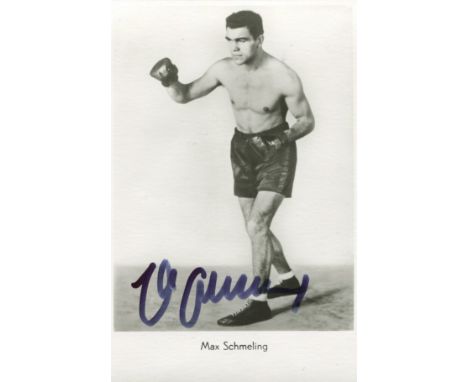SPORT: Selection of signed postcard photographs and slightly larger, a few 8 x 10s, by various sportsmen including Max Schmel