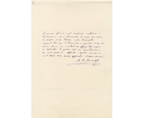 POLAND: A good and attractive selection of Autograph Statements signed by various famous Polish Intellectuals, Writers, Histo