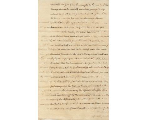 [MOROCCO]: MATRA JAMES: (1746-1806) American Sailor and Diplomat who had accompanied James Cook on his voyage to Botany Bay i