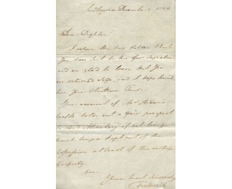 BRITISH MILITARY: Selection of A.Ls.S. by various British military leaders comprising Prince Frederick, Duke of York and Alba