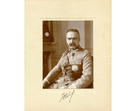 PILSUDSKI JOZEF: (1867-1935) Polish Statesman. First Marshal of Poland and Chief of State 1918-22. Pilsudski is widely consid