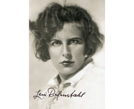 RIEFENSTAHL LENI: (1902-2003) German Film Director. Two signed 4 x 6 postcard photographs by Riefenstahl, the Taschen images 