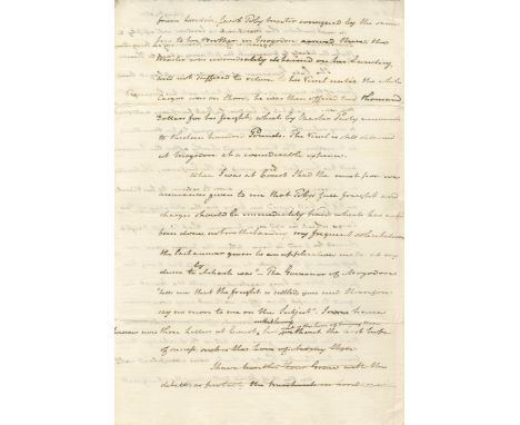 [MOROCCO]: MATRA JAMES: (1746-1806) American Sailor and Diplomat who had accompanied James Cook on his voyage to Botany Bay i