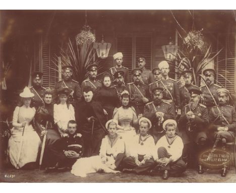 [ALEXANDER III &amp; ROMANOV FAMILY]: An excellent and rare original 9 x 6.5 photograph, unsigned, [c.1893], the Jongh Freres