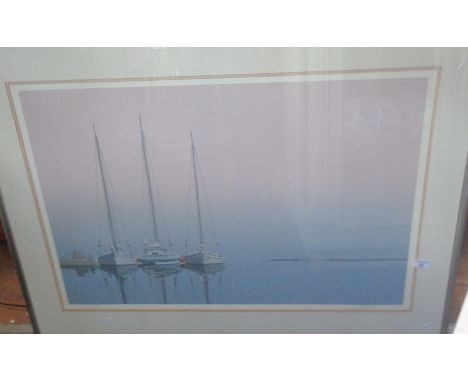 A large Keith Reynolds 25 colour serigraph titled "At Rest", 275/495, image size 22" x 33", frame size 31" x 42"