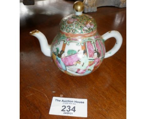 Chinese Cantonese miniature teapot