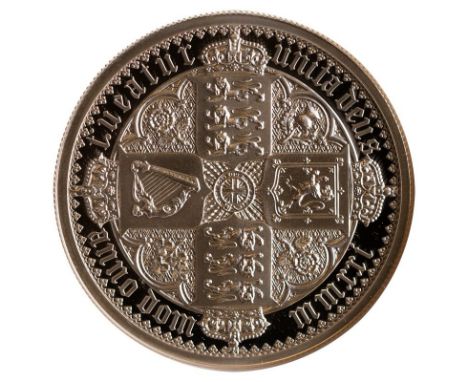 UNITED KINGDOM. Elizabeth II, 1952-. Silver 5 pounds, 2021. Royal Mint. Proof. The Great Engravers seriesA re-interpretation 