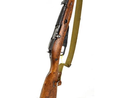 A deactivated 1943 pattern Mosin Nagant fully stocked two band bolt action carbine.Additional InformationThis is not a live f