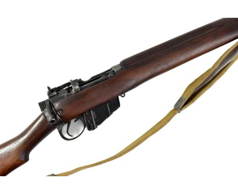 A deactivated fully stocked Lee-Enfield bolt action rifle.Additional InformationThis is not a live firing rifle requiring a l