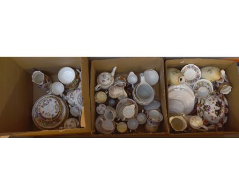 A large quantity of assorted ceramics, to include Paragon Country Lane pattern teapot, 19th century hand painted lidded sugar