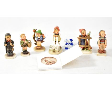 GOEBEL; six figures of children including 'Village Boy' and 'Apple Tree Boy' etc.