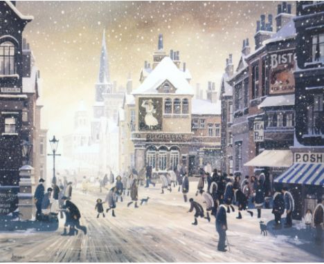 BRIAN SHIELDS BRACQ (British, 1951-1997); pencil signed limited edition print, 'Winter, It's Christmas tomorrow and I'm being