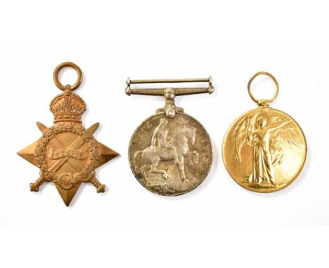 A WWI Medal trio awarded R-8766 Pte. H.R. Tinkler K.R. Rif.C.&nbsp;