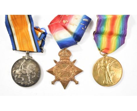 A WWI Medal trio awarded to 1664 Pte. R. Joyce Leic. R.&nbsp;