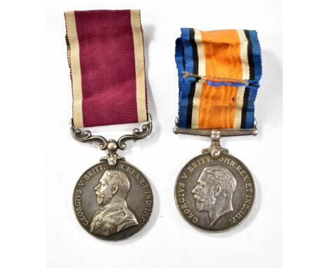 A George V Long Service and Good Conduct Medal and WWI War Medal awarded to 12023 Sjt. (LS&amp;GC) / A.W.O. Cl. 1 (War) R. Da