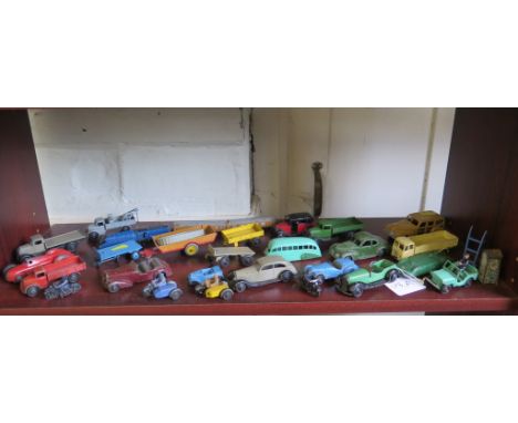 Dinky Toys: Auto Union, Alvis, Studebaker, Salmson, Frazer-Nash, Streamlined train, MG Record Car, red taxi, motorcycles, oth