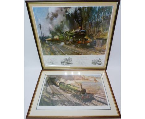 Terence Tenison Cuneo, 1907 - 1996
CASTLE ON THE COAST
Together with another CATHEDRALS EXPRESS
One signed in pencil