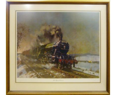 Terence Tenison Cuneo, 1907 - 1996
THE FLYING SCOTSMAN
Limited Edition Number 844 from 850, signed in pencil,
60 x 76 cms