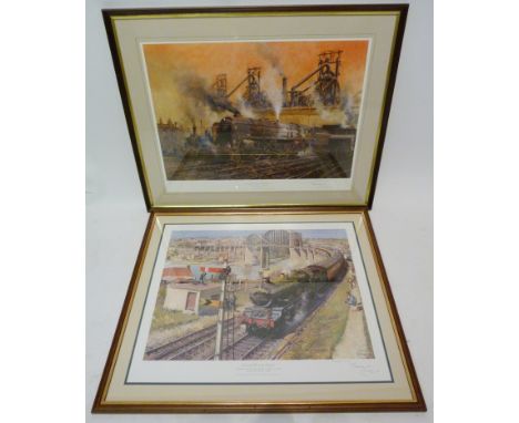 Terence Tenison Cuneo, 1907 - 1996
LAST OF THE STEAM WORK HORSES
Signed in pencil, Limited Edition Number 433 from 850, toget