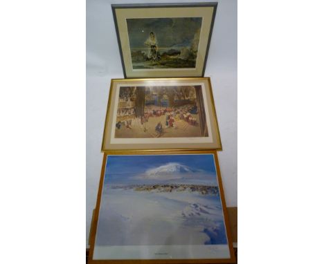 After Russell Flint
A Colour Print, signed in pencil together with THE CORONATION by Terence Cuneo and another THE TIMELESS P